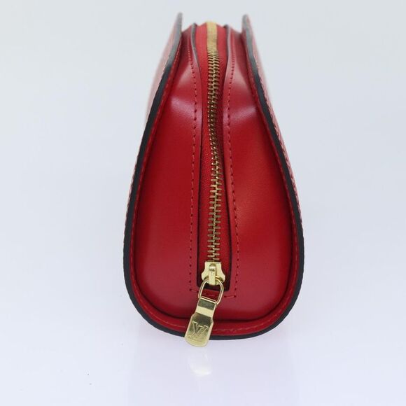 Louis Vuitton Dauphine Red Leather Clutch Bag (Pre-Owned) - Picture 3 of 16